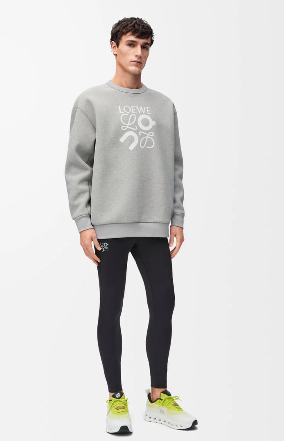 Sweatshirt crafted in medium-weight bonded textured technical jersey.